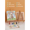 Donut Seven Kedi Boyama Tuvali – Şövaleli Boya Seti 20x20