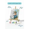Sevimli Yarışçı Boyama Tuvali – Şövaleli Boya Seti 20x20