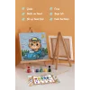 Sevimli Yarışçı Boyama Tuvali – Şövaleli Boya Seti 20x20