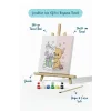 Sevimli Ayıcık Boyama Tuvali – Şövaleli Boya Seti 20x20