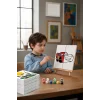 Sevimli Kırmızı Yarış Arabası Şövaleli Boya Seti 20x20