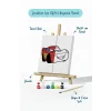 Sevimli Kırmızı Yarış Arabası Şövaleli Boya Seti 20x20
