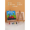 Bluey Araba Macerası Şövaleli Boya Seti 20x20