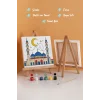 Hilal ve Mavi Kubbeli Cami Şövaleli Boya Seti 20x20