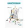 Hilal ve Mavi Kubbeli Cami Şövaleli Boya Seti 20x20