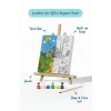 Çiçek Bahçesinde Sultanahmet Camii Şövaleli Boya Seti 20x20