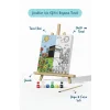 Çiçek Bahçesinde Kâbe Şövaleli Boya Seti 20x20