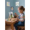 Çiçek Bahçesinde Kâbe Şövaleli Boya Seti 20x20