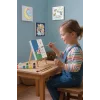 Renkli Minareli Cami Şövaleli Boya Seti 20x20