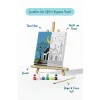 Ay Işığında Ağaçlı Cami Şövaleli Boya Seti 20x20