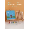 Kırmızı Kubbeli Cami Şövaleli Boya Seti 20x20
