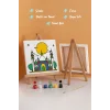 Renkli Cami ve Hilal Şövaleli Boya Seti 20x20