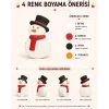Kardan Adam Figürlü Taş Boyama Hobi Seti