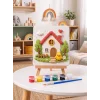15x15 Sevimli Ev Taş Boyama Seti – Çocuk ve Yetişkin Hobi Kiti