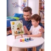 15x15 Çiçekli Ağaç Altında Çocuk Taş Boyama Seti – Çocuk ve Yetişkin Hobi Kiti