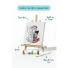 Anneler Günü Eğitici Boyama Tuvali Şövaleli Boya Seti 20x20 cm