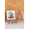 Anneler Günü Eğitici Boyama Tuvali Şövaleli Boya Seti 20x20 cm