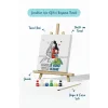 Anneler Günü Kutlu Olsun Boyama Tuvali Şövaleli Boya ve Fırça Seti 20x20 cm