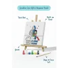 Anneler Günü Kutlu Olsun Yazılı Eğitici Boyama Tuvali Şövaleli Boya Seti 20x20 cm