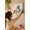 Anneler Günü Kutlu Olsun Yazılı Eğitici Boyama Tuvali Şövalesiz Boya Seti 20x20 cm