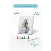 Anneler Günü Kutlu Olsun Yazılı Eğitici Boyama Tuvali Şövalesiz Boya Seti 20x20 cm