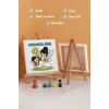 Annemizin Günü Temalı Boyama Tuvali Şövaleli Boya ve Fırça Seti 20x20 cm
