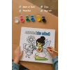 Annemizin Günü Temalı Boyama Tuvali Şövalesiz Boya ve Fırça Seti 20x20 cm