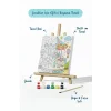 Atlı Karınca Temalı Çocuk Boyama Tuvali – Şövaleli Eğitici Boyama Seti 20x20 cm