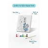Bere ve Atkılı Sevimli Kedi Temalı Çocuk Boyama Tuvali – Şövalesiz Eğitici Boyama Seti 20x20 cm
