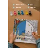 Cami Temalı Şövalesiz Boya Seti 20x20
