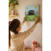 Çiçek Bahçesinde Kâbe Şövalesiz Boya Seti 20x20