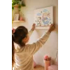 Çiçek Buketi Boyama Tuvali – Şövalesiz Boya Seti 20x20