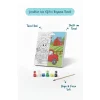Çiftlik ve Kamyon Temalı Çocuk Boyama Tuvali – Şövalesiz Eğitici Boyama Seti 20x20 cm