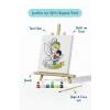 Çocuklar İçin Anneler Günü Boyama Tuvali – Şövaleli Boya Seti 20x20 cm