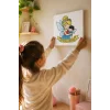 Çocuklar İçin Anneler Günü Boyama Tuvali – Şövalesiz Boya Seti 20x20 cm