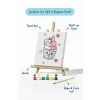 Cupcake Fil Boyama Tuvali – Şövaleli Boya Seti 20x20
