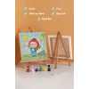 Doğum Günü Palyaçosu Boyama Tuvali – Şövaleli Boya Seti 20x20