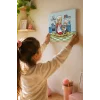 Dünyanın En Tatlı Annesine Temalı Eğitici Boyama Tuvali Şövalesiz Boya Seti 20x20 cm