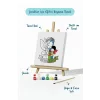 En Tatlı Annem Yazılı Eğitici Boyama Tuvali – Şövaleli Boya Seti 20x20 cm