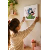 En Tatlı Annem Yazılı Eğitici Boyama Tuvali – Şövalesiz Boya Seti 20x20 cm