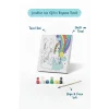 Gökkuşağı Unicorn Çocuk Boyama Tuvali – Şövalesiz Eğitici Boyama Seti 20x20 cm