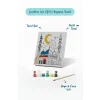 Hilal ve Mavi Kubbeli Cami Şövalesiz Boya Seti 20x20