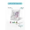 Kanatlı Unicorn Temalı Çocuk Boyama Tuvali – Şövalesiz Eğitici Boyama Seti 20x20 cm