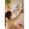 Kedi Figürlü Çocuk Boyama Tuvali – Şövalesiz Boya Seti 20x20