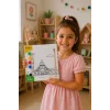 Kırmızı Kubbeli Cami Şövalesiz Boya Seti 20x20