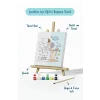 Lolipoplu Çocuk Boyama Tuvali – Şövaleli Boya Seti 20x20
