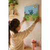 Muhammed Lafzı ve Çiçekli Yol Şövalesiz Boya Seti 20x20