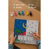 Palmiyeli Cami Şövalesiz Boya Seti 20x20