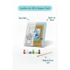 Pencere ve Kuş Temalı Çocuk Boyama Tuvali – Şövalesiz Eğitici Boyama Seti 20x20 cm