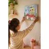 Peri Kızı Temalı Çocuk Boyama Tuvali – Şövalesiz Eğitici Boyama Seti 20x20 cm